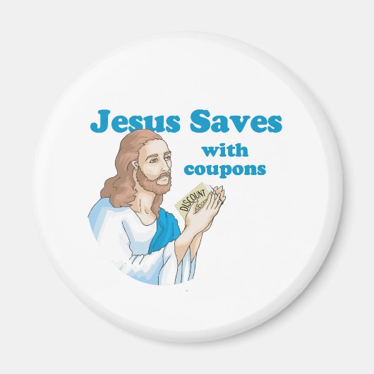 JESUS BESPAART MET COUPONS MAGNEET (Voorkant)