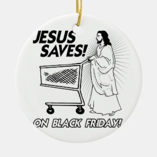 JESUS BESPART VRIJDAG ZWART -.png Keramisch Ornament