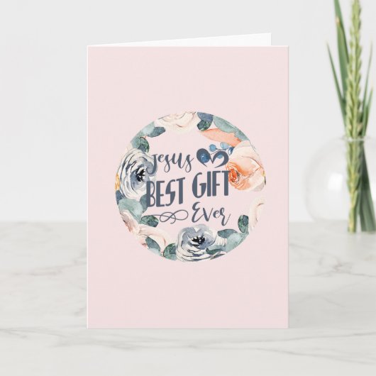 Jesus beste cadeau ooit blanco kerst Kaart (Voorkant)