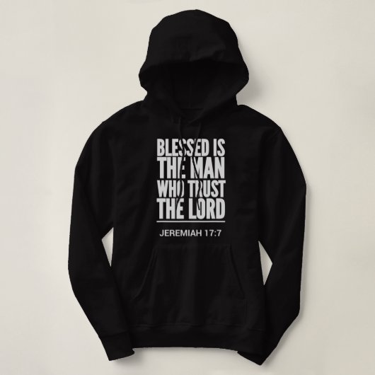 Jesus Bible Scripture Verse Christelijk Jeremiah 1 Hoodie (Design voorkant)
