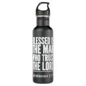 Jesus Bible Scripture Verse Christelijk Jeremiah 1 Waterfles (Voorkant)