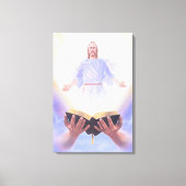 Jesus Bible Wrapped Canvas (Voorkant)