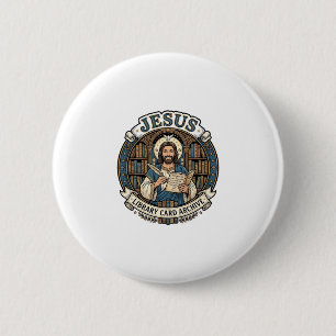 Jesus Bibliotheekkaart Archief Jesus Bibliotheekka Ronde Button 5,7 Cm