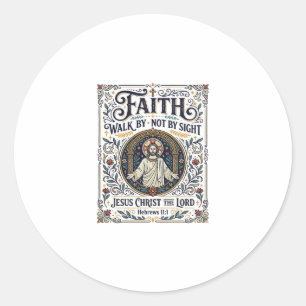 Jesus Bijbel Journaling Schrift Kunst Shirt Christ Ronde Sticker