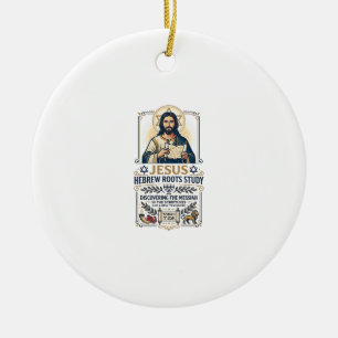 Jesus Bijbel Talen Hebreeuws Grieks Nerd Shirt Fai Keramisch Ornament