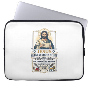 Jesus Bijbel Talen Hebreeuws Grieks Nerd Shirt Fai Laptop Sleeve