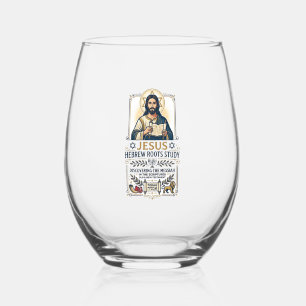 Jesus Bijbel Talen Hebreeuws Grieks Nerd Shirt Fai Wijnglas Zonder Voet