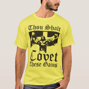 Jesus Bodybuilding Lifting Gains T-shirt