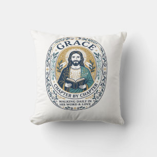 Jesus Boekclub Lezende Gemeenschap Grafische T-shi Kussen