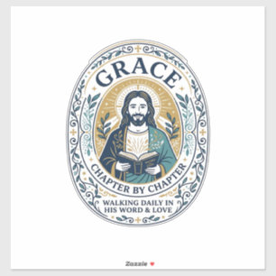 Jesus Boekclub Lezende Gemeenschap Grafische T-shi Sticker