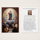 Jésus Bon Pasteur Prière funéraire catholique (Devant & derrière)