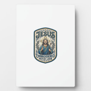 Jesus Borduurpatch Kijk Jezus Geborduurde Patch Fotoplaat