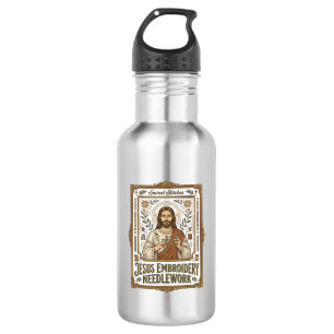 Jesus Borduurwerk Jezus Borduurnaald Waterfles