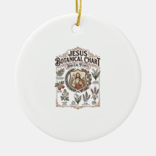 Jesus Botanische Grafiek Bijbelse Planten Jezus Bo Keramisch Ornament