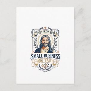 Jesus Boutique Eigenaar Kleine Zakelijke T-Shirt C Briefkaart
