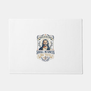 Jesus Boutique Eigenaar Kleine Zakelijke T-shirt C Deurmat