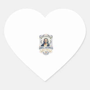 Jesus Boutique Eigenaar Kleine Zakelijke T-Shirt C Hart Sticker