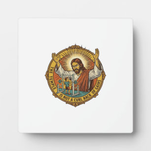 Jesus Boze Biceps Squat Rack Gym Irritatie H Fotoplaat