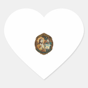 Jesus Boze Buur Geluidsoverlast Luid Feest Politie Hart Sticker