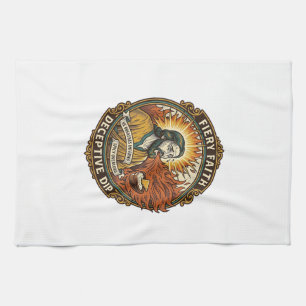 Jesus Brandende Mond Super Scherp Feest Dip Humor_ Theedoek