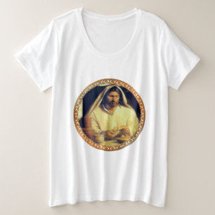 Jesus Breaking Bread Grote Maat T-shirt