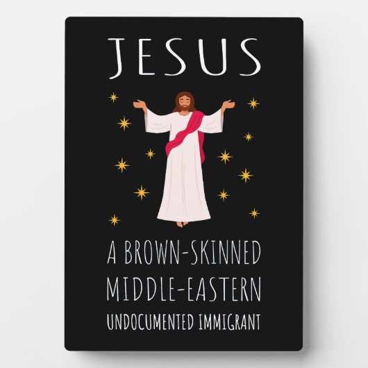 Jesus Brown-skinned ongedocumenteerde immigrant I Fotoplaat (voorkant)
