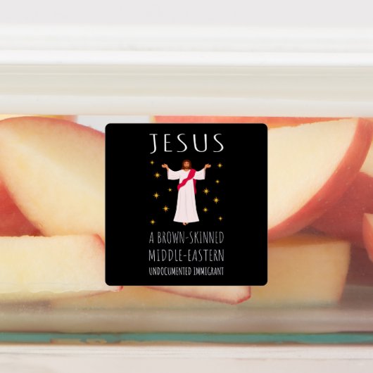 Jesus Brown-skinned ongedocumenteerde immigrant I Labels (Aangebracht)