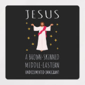 Jesus Brown-skinned ongedocumenteerde immigrant I Labels (Design 1)