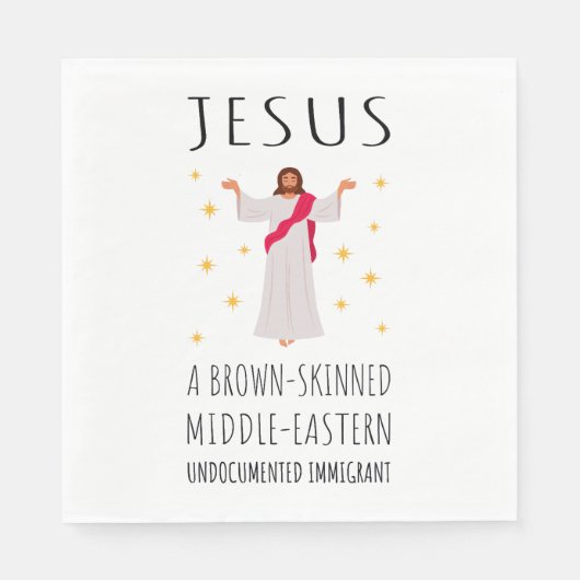 Jesus Brown-skinned ongedocumenteerde immigrant I Servet (Voorkant)