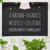 Jesus Brown-skinned ongedocumenteerde immigrant I Theedoek (Gevouwen)