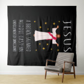 Jesus Brown-skinned ongedocumenteerde immigrant I Wandkleed (In Situ (horizontaal))