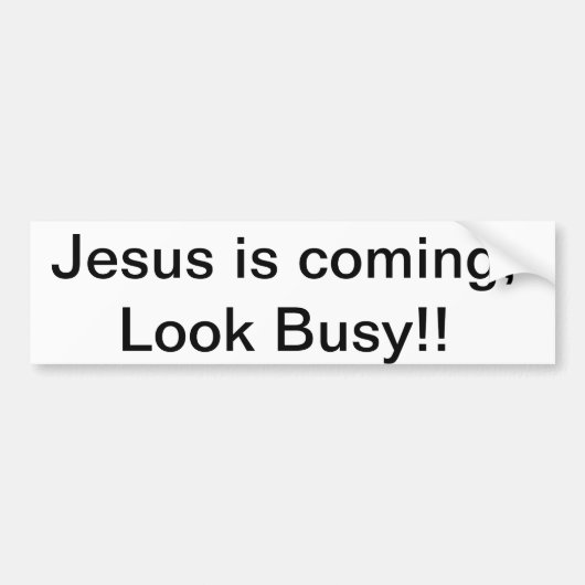 JESUS BUMPERSTICKER (Voorkant)