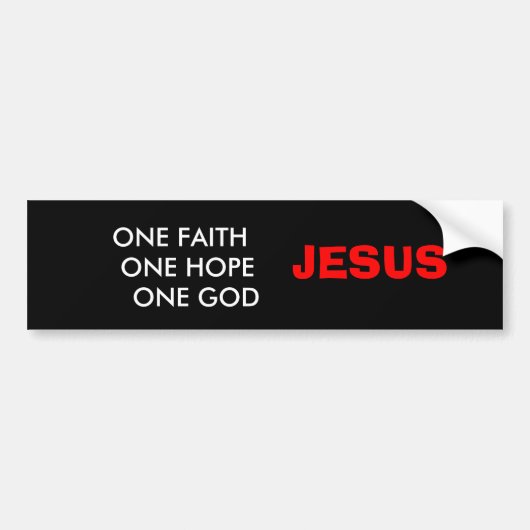 JESUS-Bumpersticker Bumpersticker (Voorkant)