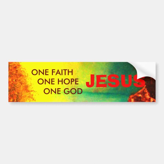 JESUS-Bumpersticker Bumpersticker (Voorkant)