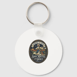 Jesus Buschauffeur Openbaarvervoerwerker T-shirt O Sleutelhanger
