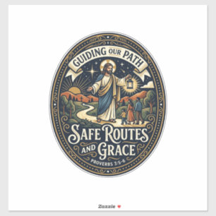 Jesus Buschauffeur Openbaarvervoerwerker T-shirt O Sticker