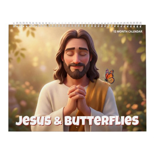 Jesus & Butterflies Calendar Kalender (Hoes)