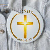 Jesus Button Pin (In situ)
