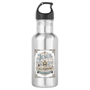 Jesus-calligrafie Heilige lettertypografie Jezus C Waterfles