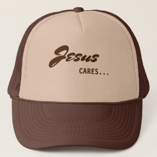 Jesus Cares Trucker Hat Trucker Pet