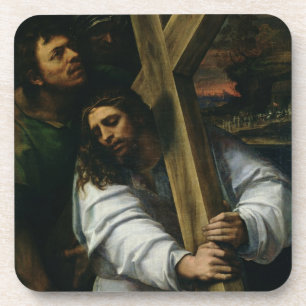 Jesus Carrying the Cross, c.1535 (olie op het pane Drankjes Onderzetter