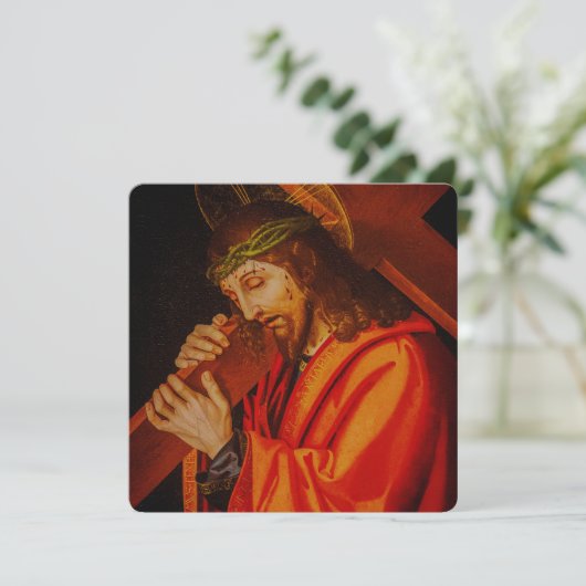 Jesus carrying the cross card (Staand voorkant)