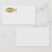 JESUS CARTE DE VISITE CHRISTIAN (Devant / Derrière)