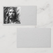 Jésus Cartes de visite noirs et blancs (Devant / Derrière)