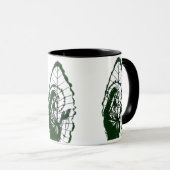 Jesus Carved On A Leaf Mok (Voorkant rechts)