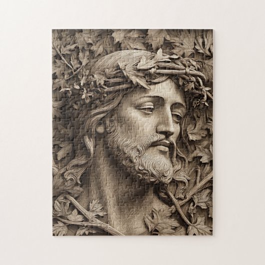 Jesus Carving Jigsaw Puzzel (Verticaal)
