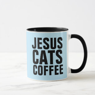 JESUS CATS COFFEE MUGS MOK