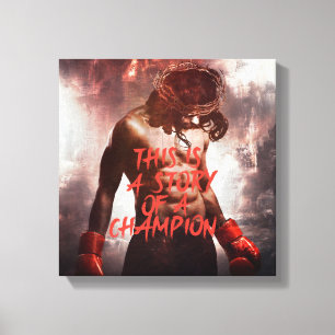 Jesus Champion Canvas print