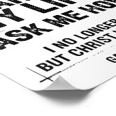 Jesus Changed My Life Ask Me How Christian Bible V Poster (Hoek)