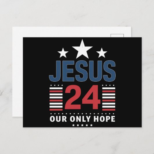 Jesus Christ 2024 President Verenigde Staten Verki Briefkaart (Voorkant / Achterkant)